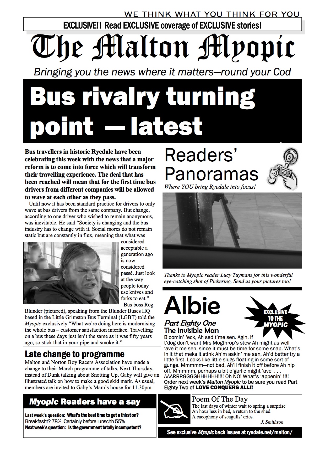 Ryedale bus companies rivalry